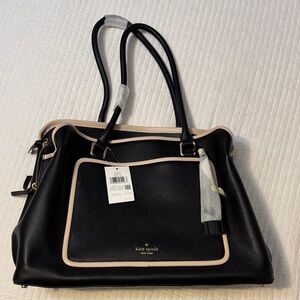 Kate Spade Black and Tan Shoulder Bag